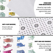 Classroom area rug displayed in student reading corner. - thumbnail image 7 of 8