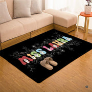Detailed view of soft pile corner and clear lettering on teacher area rug. - thumbnail image 9 of 9