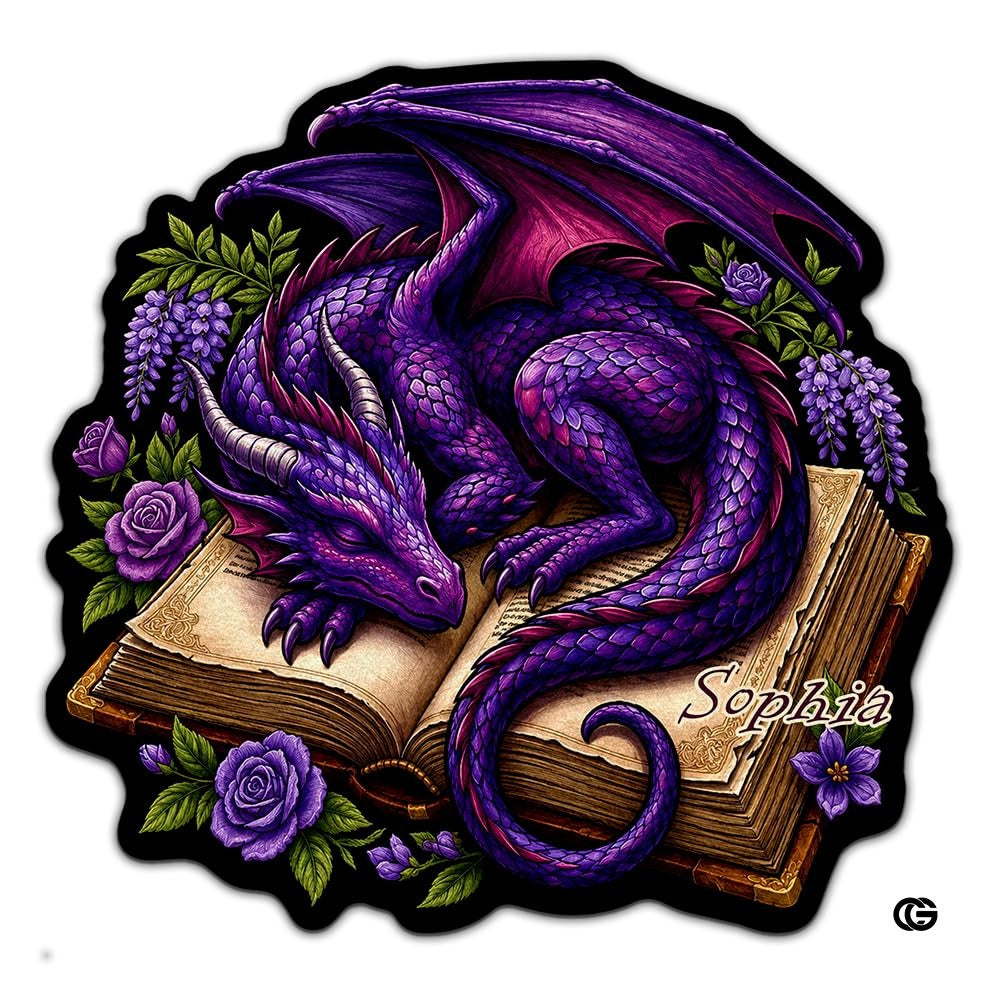 Custom Dragon Shaped Area Rug, Personalized Library Western Dragon Shaped Floor Mat Book Rug, Non-Slip Reading Room Carpet for Living Room, Bedroom, Dorm, Kids Room, Fans Lover (D6)