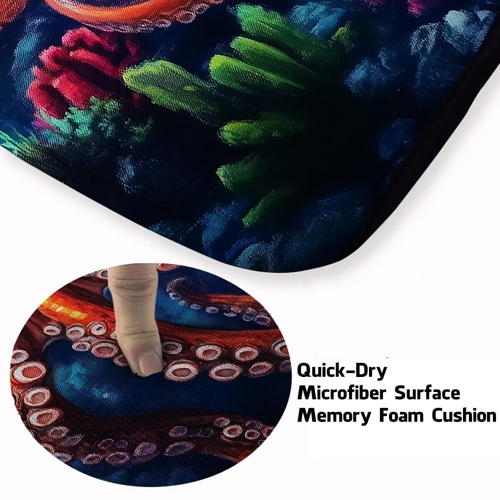 Custom Octopus Welcome Mat for Front Door and Entryway