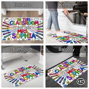 Personalized Classroom Doormat with Custom Teacher Name - Class-10