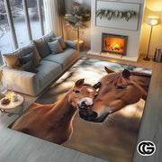 Custom Running Horse Welcome Mat for Living Room and Bedroom