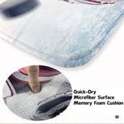 Ice rink rug styled as an athletic centerpiece in a modern bedroom alongside clean minimalist furniture. - thumbnail image 3 of 7