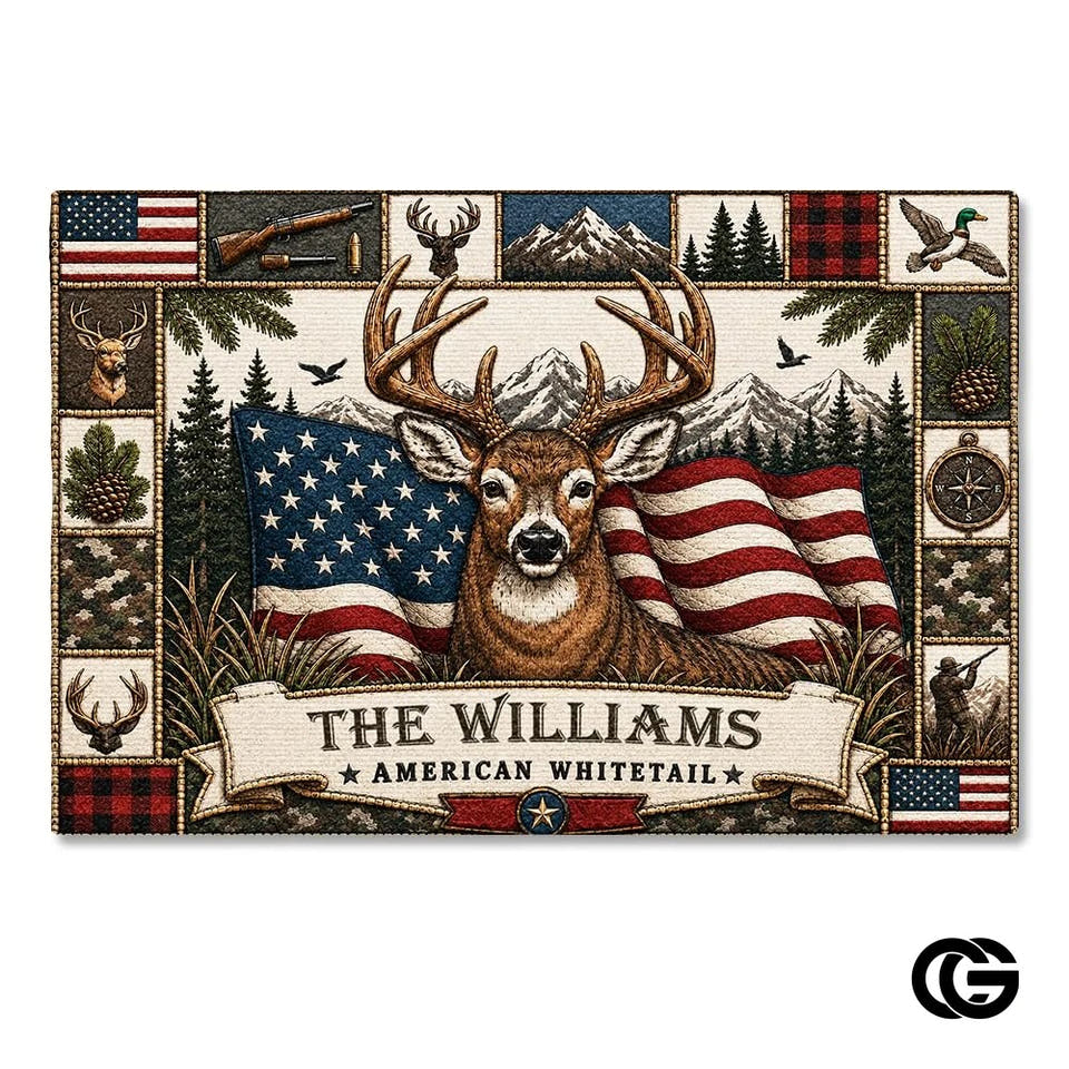 Personalized Welcome Doormat with Family Name and Address