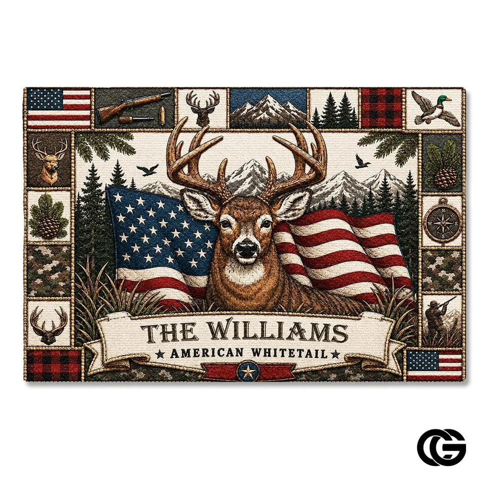 Personalized Welcome Doormat with Family Name and Address