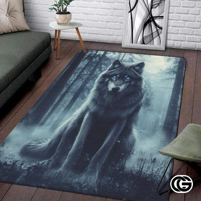 Custom Galaxy Wolves Rug for Boy Room and Bedroom