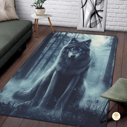 Custom Galaxy Wolves Rug for Boy Room and Bedroom
