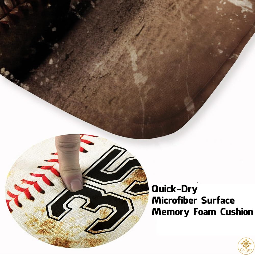 Baseball Area Rug