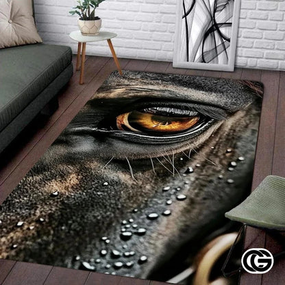 Custom Running Horse Welcome Mat for Living Room and Bedroom - Horse-ds12