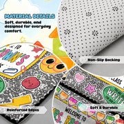 Custom Composition Notebook Classroom Rug for Kids