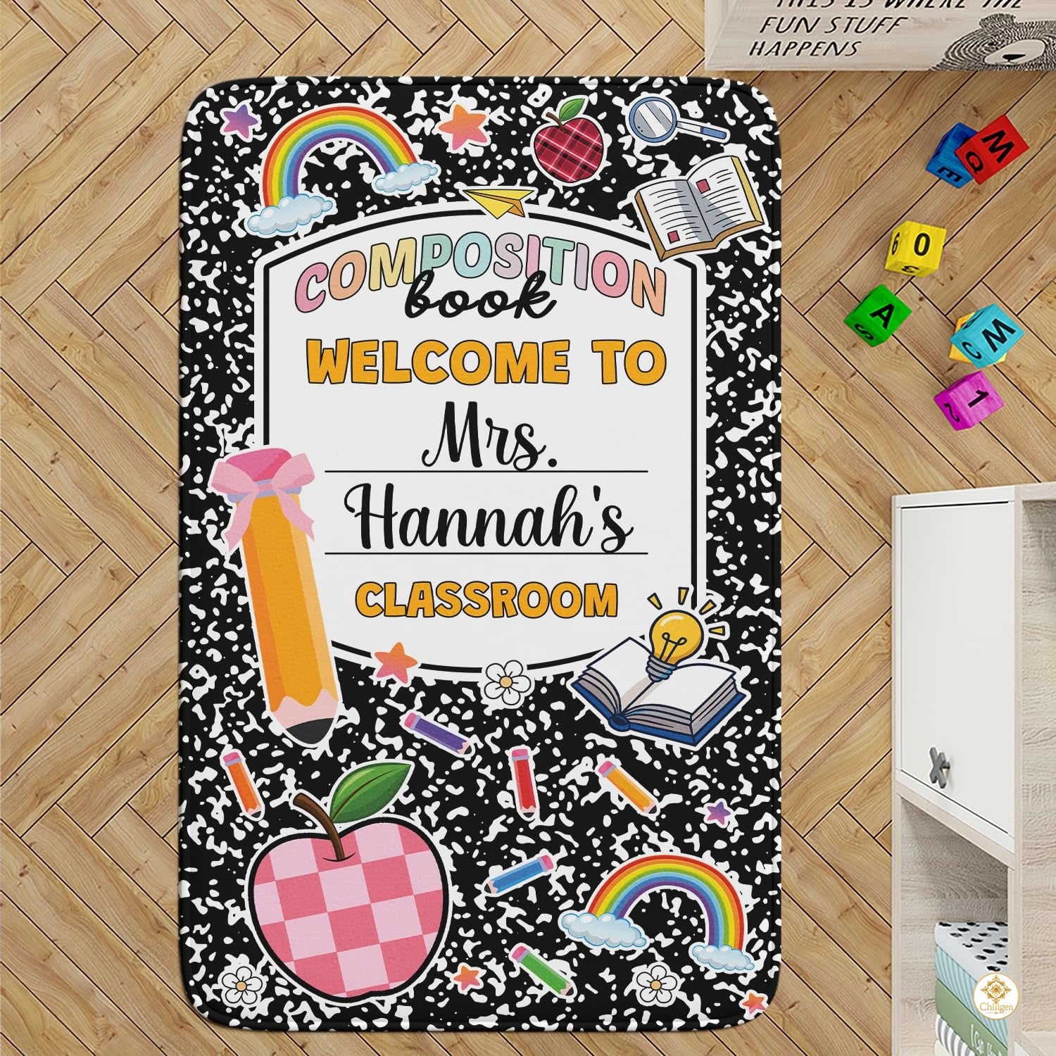 Custom Welcome Doormat with Family Name and Address