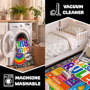 Personalized Teachers Classroom Rug, Custom Teacher Name Classroom Rules Area Rug, Feeling Chart Calming Corner Mat, Kindergarten Educational Back to School Class Decor (D7)