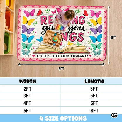 Custom Welcome Mat for Classroom and Reading Nook - Style 8