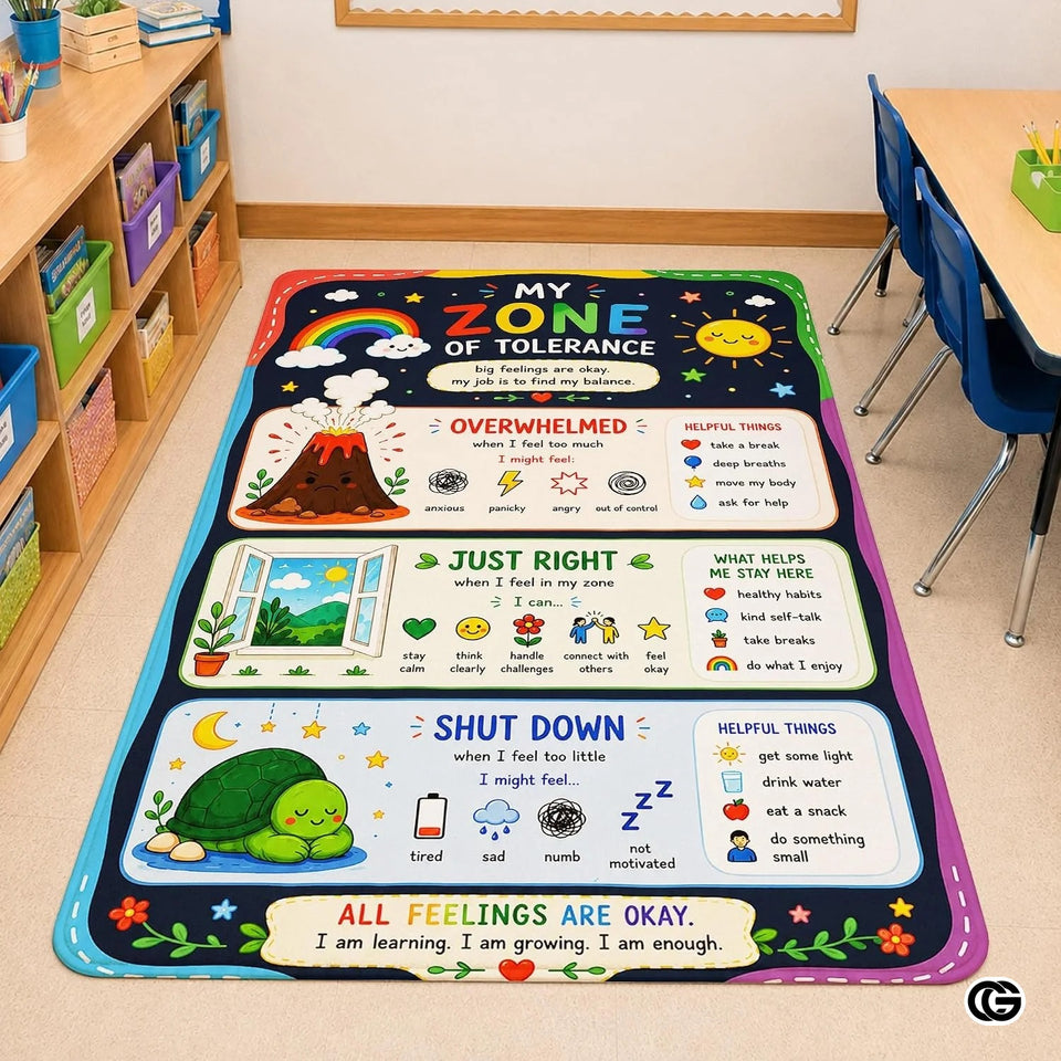 Personalized Classroom Rules Welcome Mat for Front Door