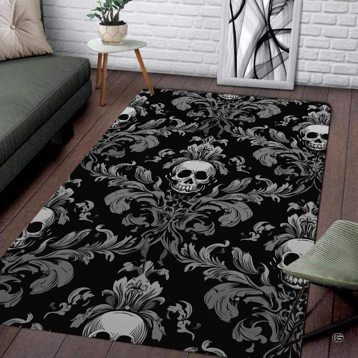 Visual proportion guide illustrating small 3x5, medium 4x6, and large 5x8 area rug dimensions
