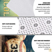 Baseball Area Rug