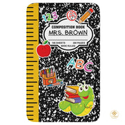 Custom Composition Notebook Welcome Mat for Kids and Classroom - A+ Style / 2' x 3' (Rectangular)