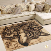 Custom Galaxy Wolves Welcome Mat for Entryway and Living Room - Wolf-ds03