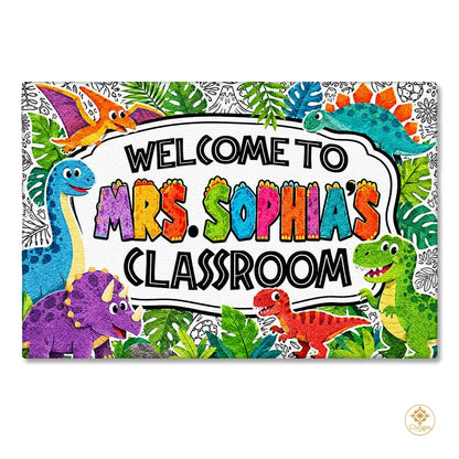 Personalized Classroom Doormat with Custom Teacher Name