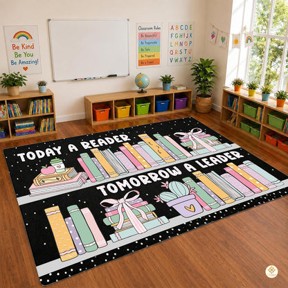 Custom Classroom Library Welcome Mat for Kids and Teachers
