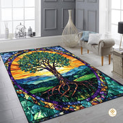 Custom Tree of Life Welcome Mat for Entryway and Living Room - Tree-ds15