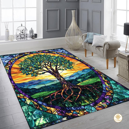 Custom Tree of Life Welcome Mat for Entryway and Living Room - Tree-ds15
