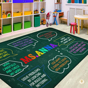 Custom Mathematics Education Rug for Classroom and Playroom - Math D2 / 3' x 5' (Rectangular)