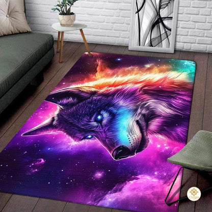 Custom Wolf Print Welcome Mat for Kids Room and Entryway