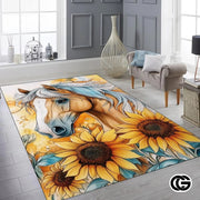 Custom Running Horse Doormat with Non Slip Backing