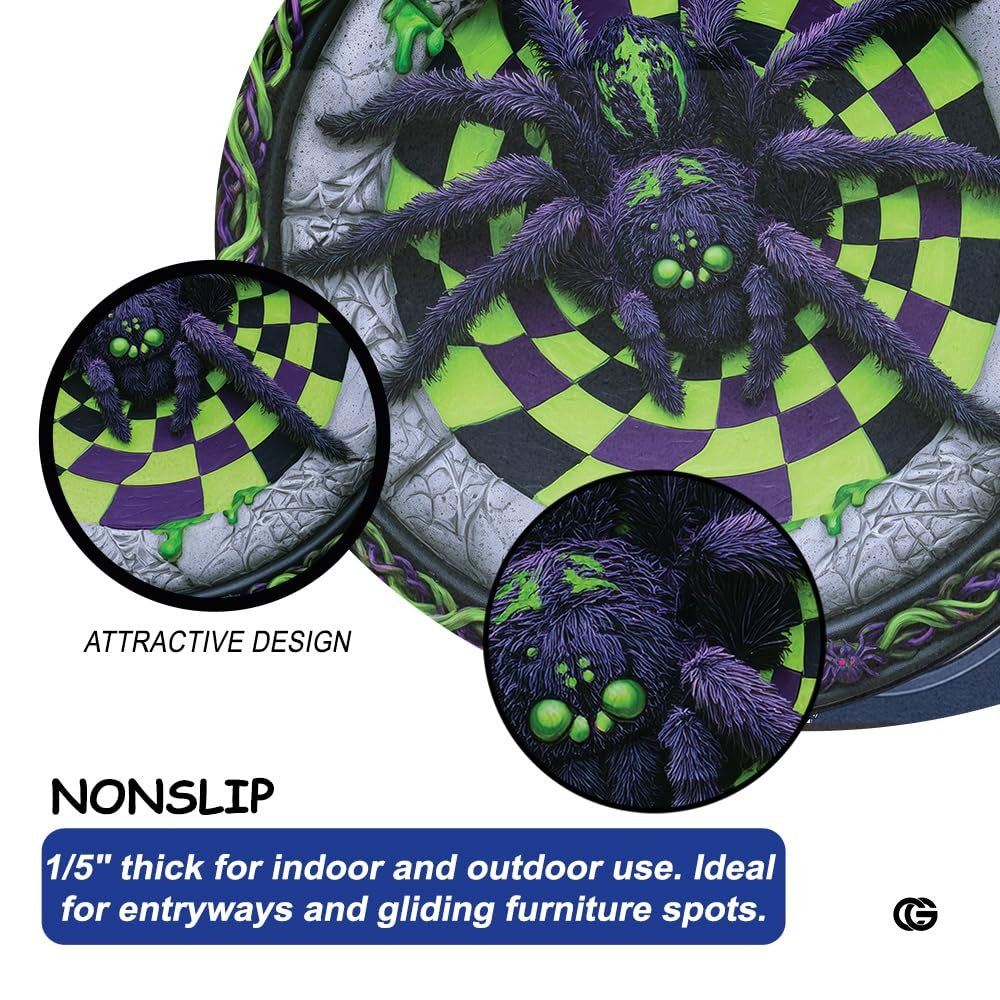 Custom Halloween 3D Effect Optical Illusion Spooky Round Rug (D6)