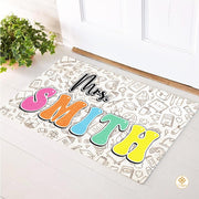 Personalized Name Teacher Doormat for Classroom and School