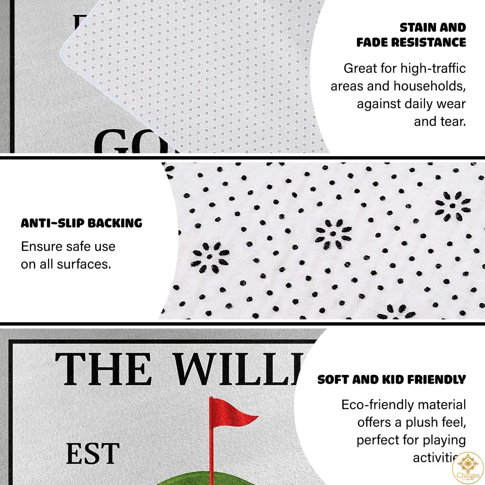 Custom Golf Area Rug