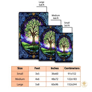 Custom Tree of Life Doormat with Celtic Design and Soft Mat - Tree-ds19