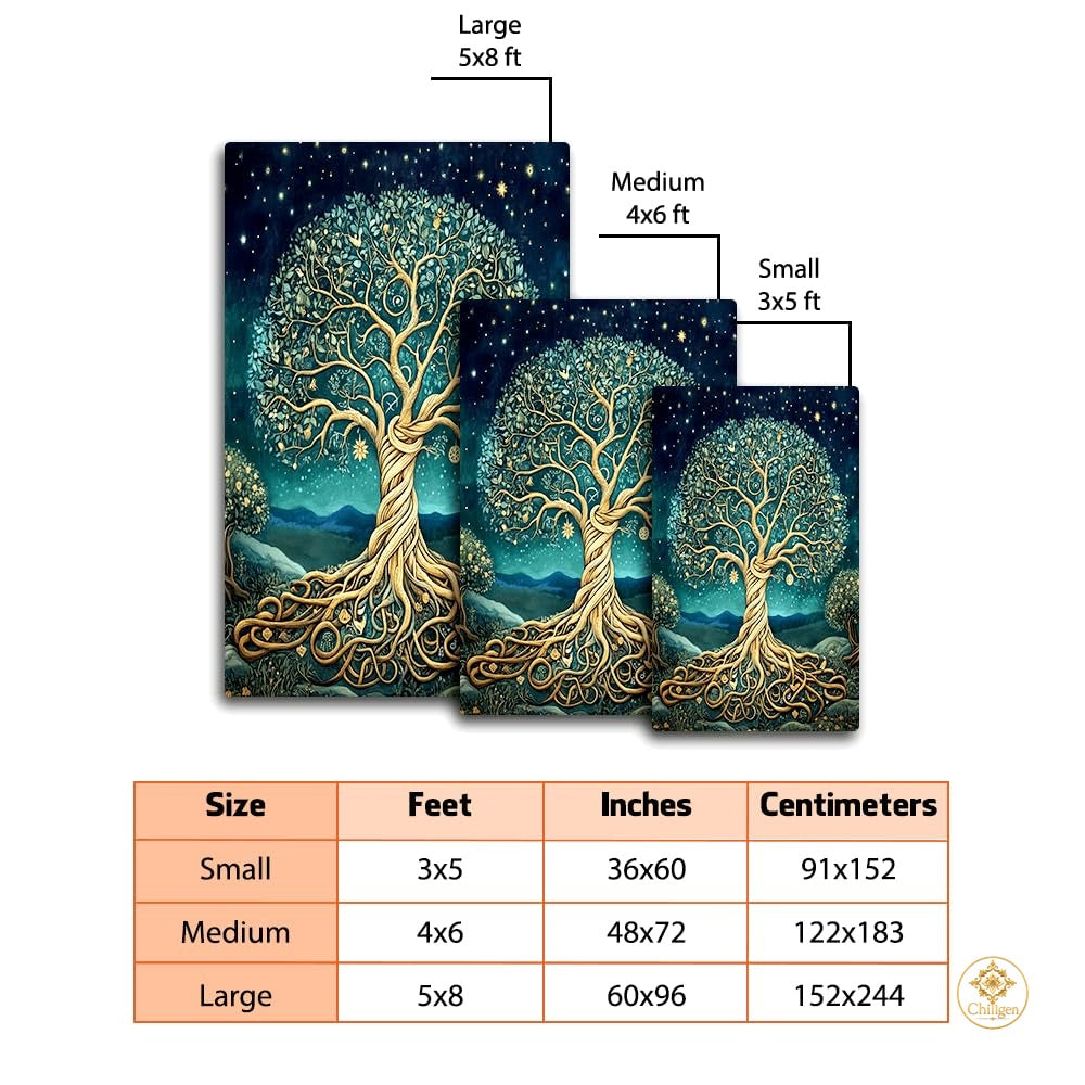 Custom Tree of Life Welcome Mat for Living Room and Bedroom - Tree-ds02