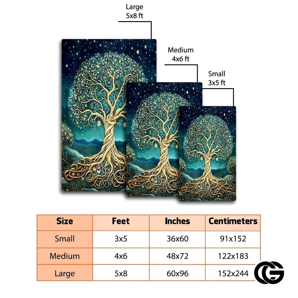 Custom Tree of Life Welcome Mat for Living Room and Bedroom - Tree-ds02