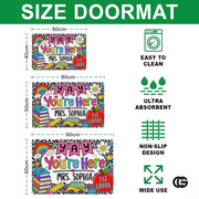 Personalized Classroom Doormat with Custom Teacher Name