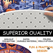 Custom Halloween 3D Effect Optical Illusion Spooky Round Rug (D14)