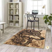Custom Galaxy Wolves Welcome Mat for Entryway and Living Room - Wolf-ds03