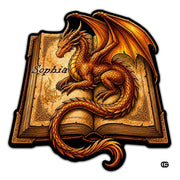 Custom Dragon Shaped Area Rug, Personalized Library Western Dragon Shaped Floor Mat Book Rug, Non-Slip Reading Room Carpet for Living Room, Bedroom, Dorm, Kids Room, Fans Lover (D4)