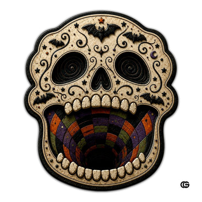 Personalized Halloween 3D Optical Illusion Shaped Rug (A02)