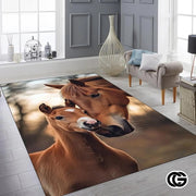 Custom Running Horse Welcome Mat for Living Room and Bedroom