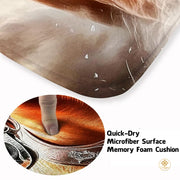 Custom Running Horse Area Rug with Non-Slip Backing