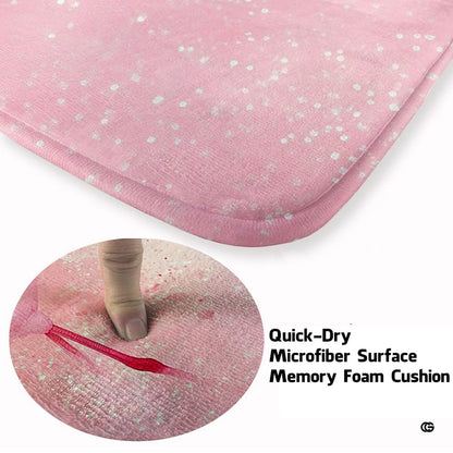 Infographic illustrating anti-slip backing, stain resistance, and kid-friendly plush microfiber - thumbnail image 4 of 7
