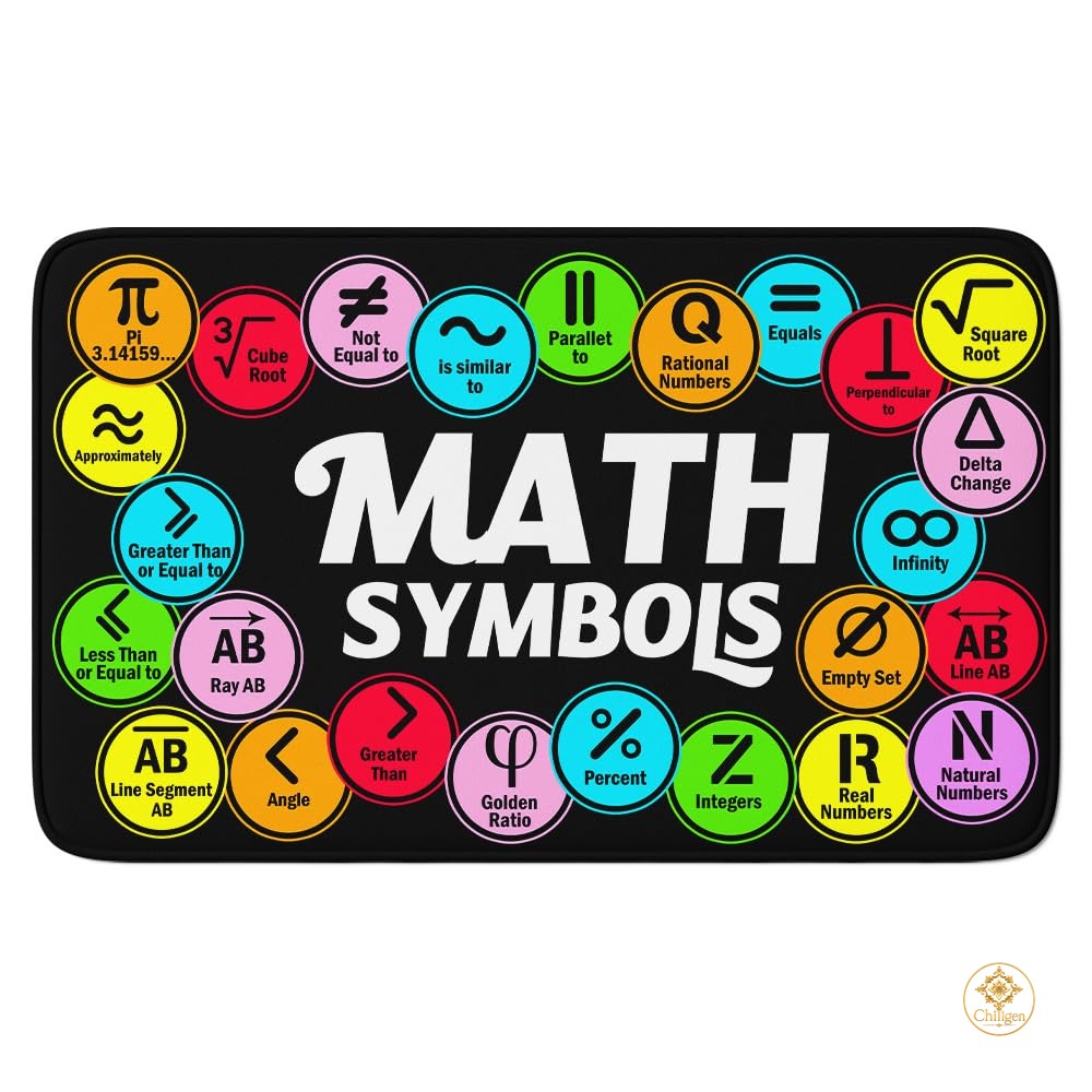 Custom Mathematics Education Rug for Classroom and Playroom