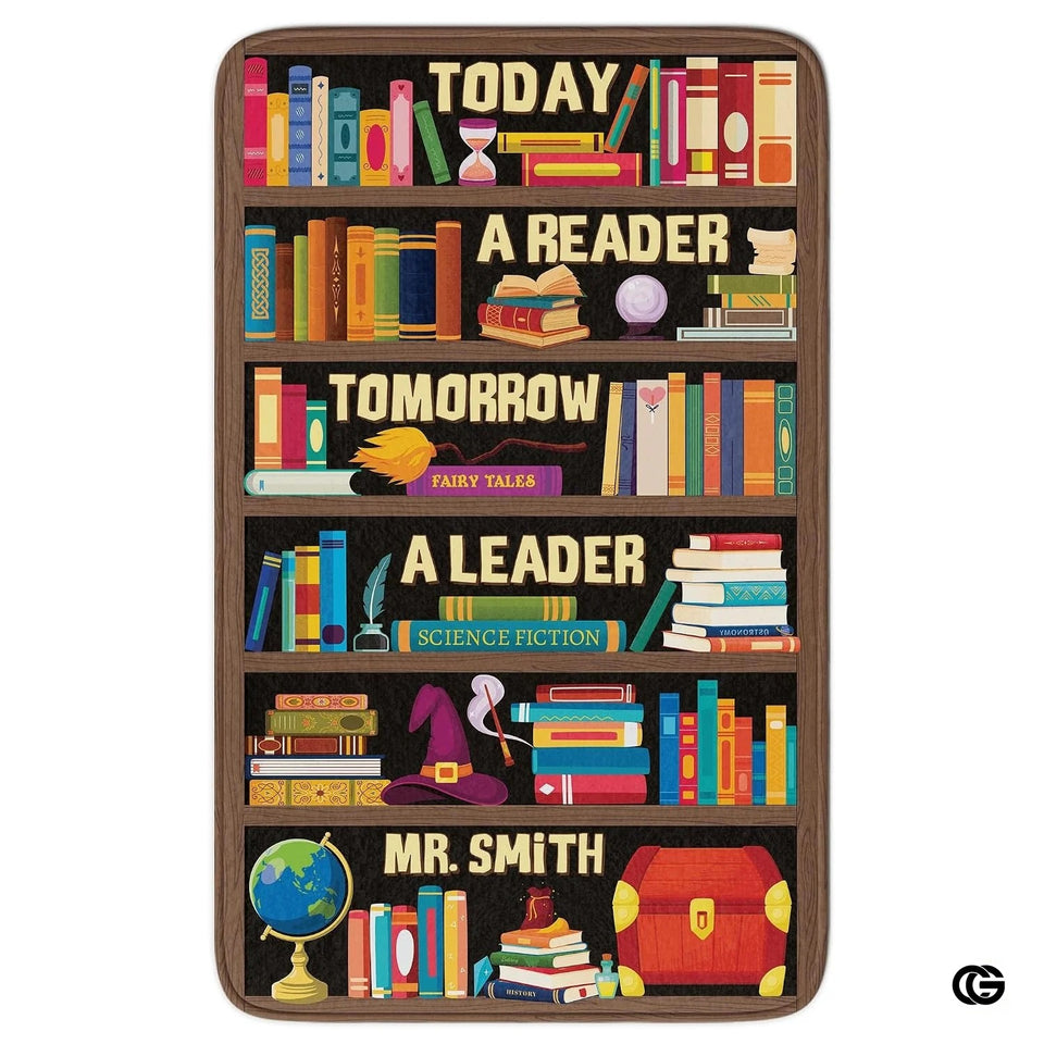 Custom Bookshelf Rug for Classroom and Reading Nook
