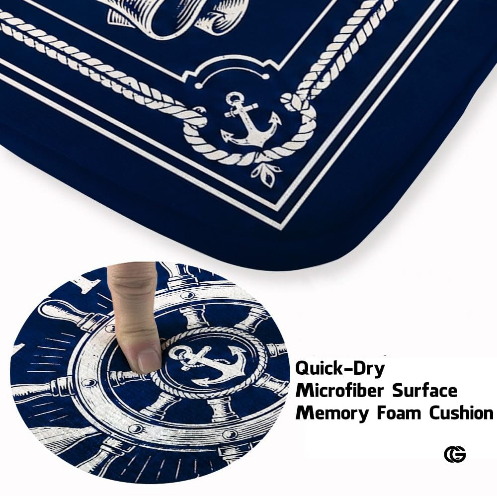 Custom Boat Rug, Personalized Welcome Aboard Mat with Boat Name, Nautical Area Rug for Deck, Entryway or Floor, Anchor Marine Decor, Boating Gift (Boat Rug 06)