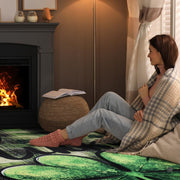 Entryway floor arrangement featuring the lucky shamrock plaid living room area rug - thumbnail image 8 of 8