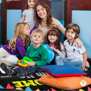 Custom Mathematics Education Rug for Classroom and Playroom - Welcome to Math Class / 3' x 5' (Rectangular)