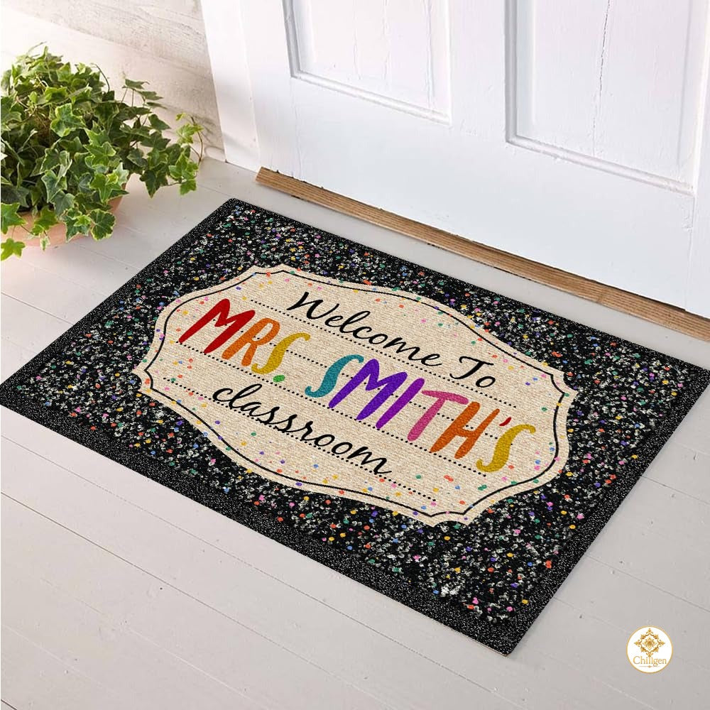 Custom Notebook Welcome Mat for Classroom and Back to School