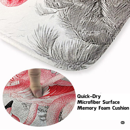 Cozy modern living room arrangement styling the pink flamingo flock rug - thumbnail image 5 of 7